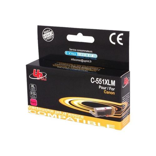 UPrint C-551XLM - 15 ml - taille XL - magenta - cartouche d'encre (équivalent à : Canon CLI-551XL ) - pour Canon PIXMA iP8750, iX6850, MG5550, MG5650, MG5655, MG6450, MG6650, MG7150, MG7550...