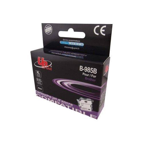 UPrint B-985B - 15 ml - taille XL - noir - cartouche d'encre (équivalent à : Brother LC985BK ) - pour Brother DCP-J125, DCP-J140, DCP-J315, DCP-J515, MFC-J220, MFC-J265, MFC-J410, MFC-J415