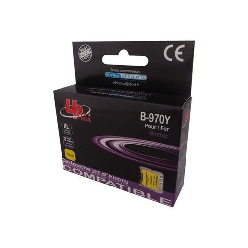 UPrint B-970Y - 10 ml - XL Capacity - jaune - cartouche d'encre (équivalent à : Brother LC1000Y, Brother LC970Y ) - pour Brother DCP-135C, DCP-150C, DCP-153C, DCP-157C, MFC-235C, MFC-260C
