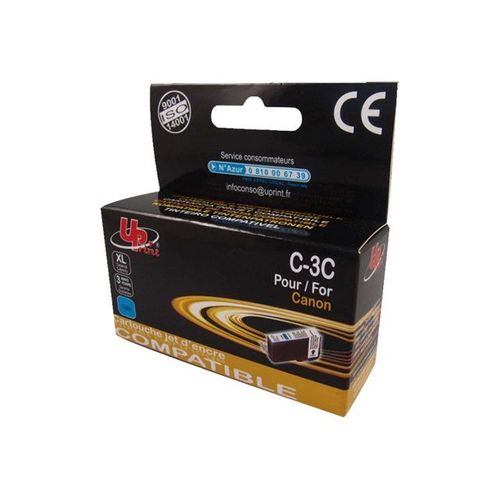 UPrint C-3C - 15 ml - taille XL - cyan - cartouche d'encre (équivalent à : Canon BCI-6C, Canon BCI-5C, Canon BCI-3C ) - pour Canon BJ-S820; i99XX; PIXMA IP3000, IP4000, iP5000, iP6000, iP8500...