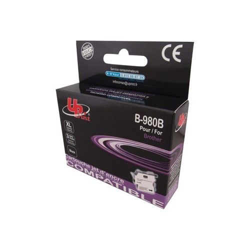 UPrint B-980B - 15 ml - noir - cartouche d'encre (équivalent à : Brother LC980 ) - pour Brother DCP-145, 163, 167, 193, 195, 197, 365, 373, 375, 377, MFC-250, 255, 290, 295, 297