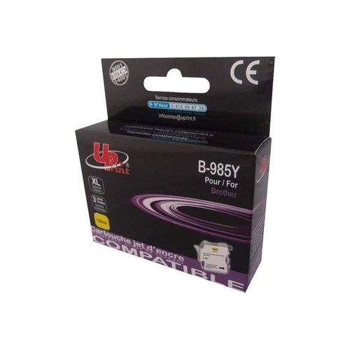 UPrint B-985Y - 12 ml - XL Capacity - jaune - cartouche d'encre (équivalent à : Brother LC985Y ) - pour Brother DCP-J125, DCP-J140, DCP-J315, DCP-J515, MFC-J220, MFC-J265, MFC-J410, MFC-J415