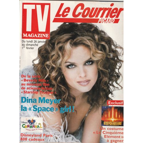 Tv Le Courrier Picard Dina Meyer Beverly Hills 1p/ Michele Laroque 1/2p/ Thierry Roland 1/2p/ Articles Photos Richard Grieco , Lacey Chabert , Elodie Navarre , Vince Vaughn , Nathalie Roussel , 16485