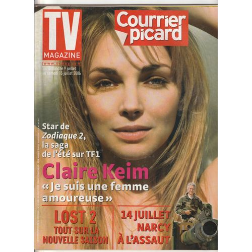Tv Le Courrier Picard Miss France 2007 1p/ Claire Keim 2p/ Serie Lost 1p/ Parc D'attraction Bagatelle 1/2p/ Articles Photos Shirley Bousquet, Natacha Lindinger , 19398