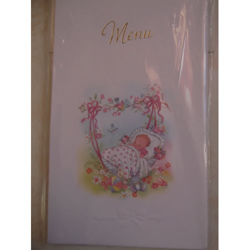 Lot 10 Menus Bapteme - Fete La Vie