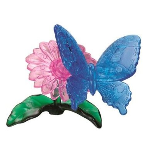 Puzzle 3d : 38 Pièces : Papillon Sur Sa Fleur