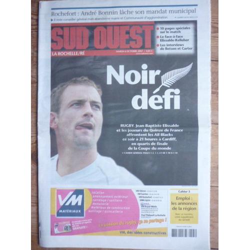 Sud Ouest 20319 9595  Rugby France All Blacks 06/10/2007 Elissalde