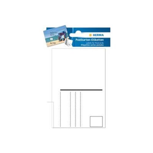 Herma - Papier Pour Carte Postale Photo - Blanc - 95 X 145 Mm 10 Étiquette(S) ( 1 Feuille(S) X 10 )