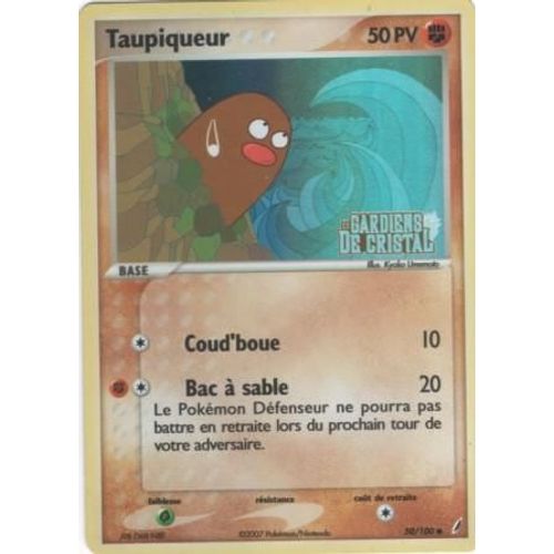 Carte Pokémon "Taupiqueur" Pv50 Holo 50/100