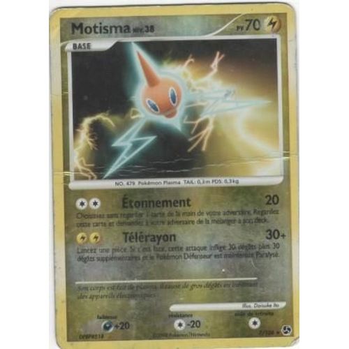Carte Pokémon "Motisma Niv.38" Pv70 Holo Reverse 7/106