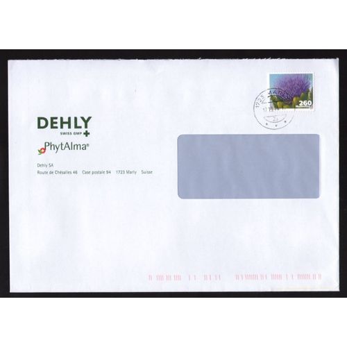 Suisse 2011 Oblitéré Rond Sur Enveloppe Dehly Used Stamp Artichaut En Fleur Cynara Scolymus