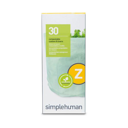 Pack de 30 sacs compostables 4L code Z