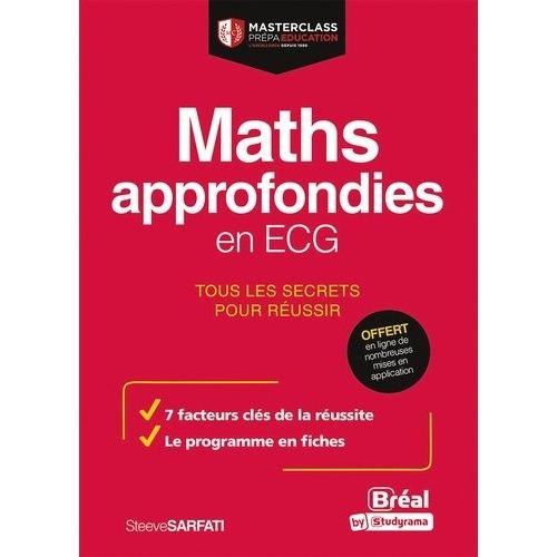20/20 En Maths Ecg - Maths Approfondies - Tous Les Secrets Pour Réussir Aux Concours