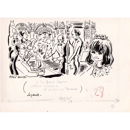 Regis Manset - Dessin - Epreuve Originale