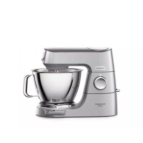 KENWOOD KVC85.124.SI - Robot pâtissier Titanium Chef Baker - 2 bols en inox 3,5L et 5L - Balance intégrée 6kg - Blender 1,8L - 1200W