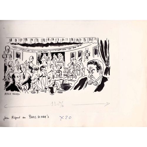 Regis Manset - Dessin - Epreuve Originale- Jean Rigaud