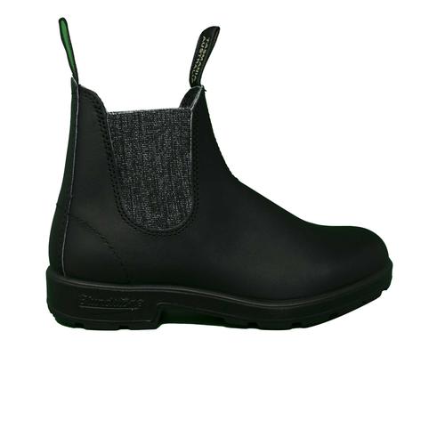 Botte Blundstone En Cuir Noir Paillettes Argentées Noires