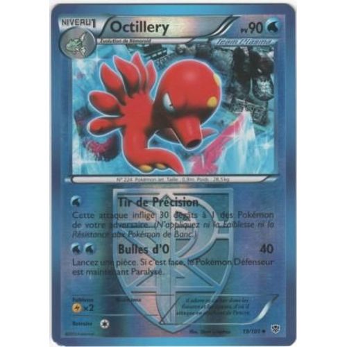 Carte Pokémon "Octillery " (Team Plasma) Pv90 Holo Reverse 19/101