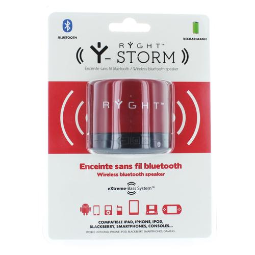 Ryght Y-Storm - Enceinte sans fil Bluetooth - Rouge