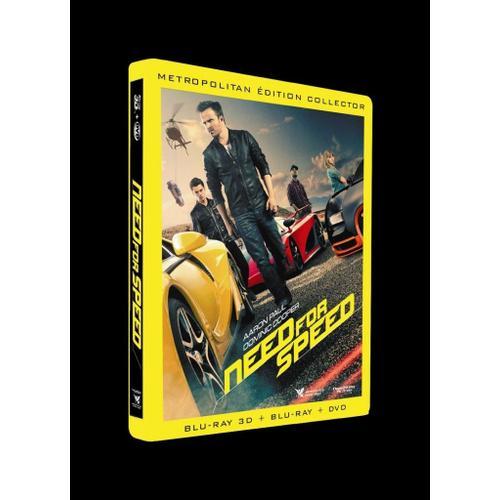 Need For Speed - Combo Blu-Ray 3d + Blu-Ray + Dvd - Édition Boîtier Steelbook