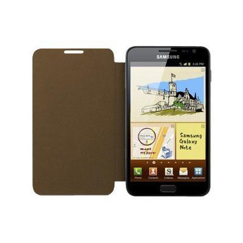 Samsung Efc-1e1cde - Coque De Protection Pour Téléphone Portable - Cuir Synthétique - Brun - Pour Galaxy Note