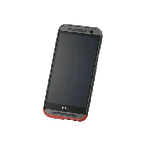 Htc Double Dip Hard Shell Hc C940 - Coque De Protection Pour Téléphone Portable - Rouge, Gris Clair, Gris Foncé - Pour Htc One (M8)