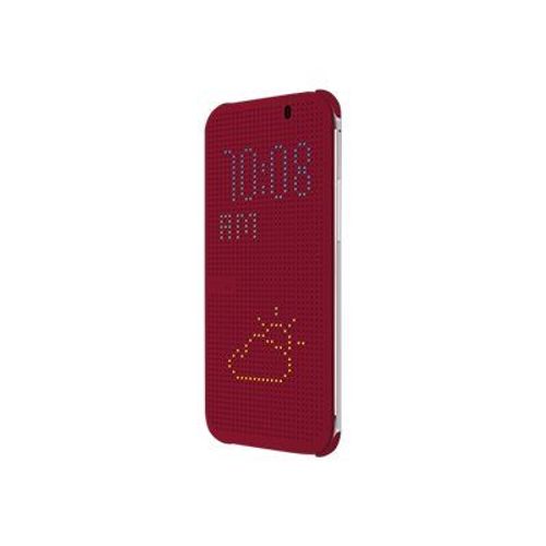 Htc Dot View Cover Hc M100 - Étui À Rabat Pour Téléphone Portable - Vert Atlantique - Pour Htc One (M8)