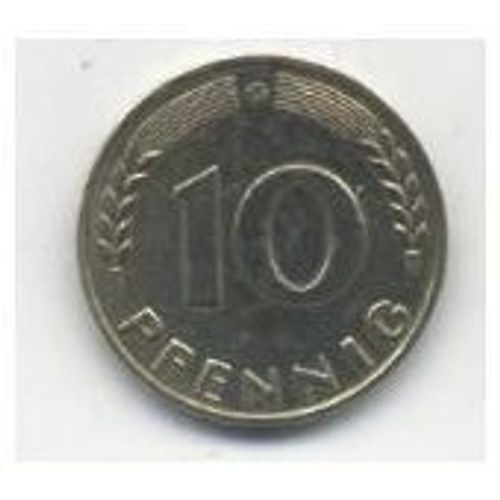 10 Pfennig 1950 Lettre G