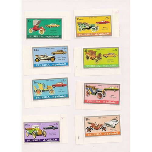 Fujeira- Air Mail- Série De 10 Timbres Neufs- Automobiles Anciennes