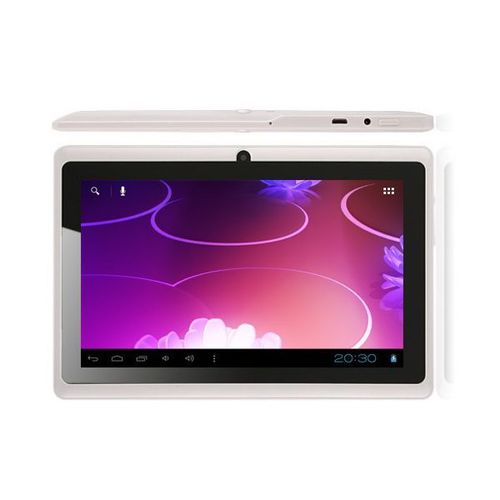 Tablette tactile Android 4.1 Jelly Bean 7 pouces capacitif 3D Blanc