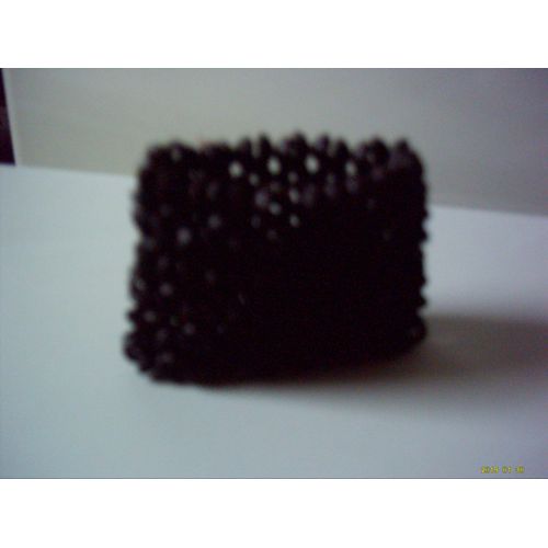 Bracelet En Perles En Bois Marron.