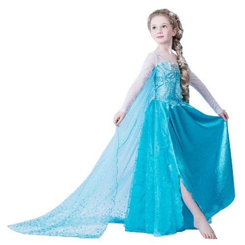 Magnifique Robe Elas La Reine Des Neiges Taille Fr34 Pour Ados De 12 À 14 Ans Envoie Immédiat, Soirée, Anniversaires Qualité  