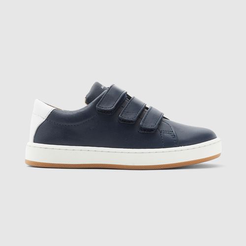 Tennis Enfant Garçon En Cuir Lisse