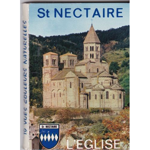 St Nectaire : L'eglise. 8 Mini-Cartes En Couleurs.