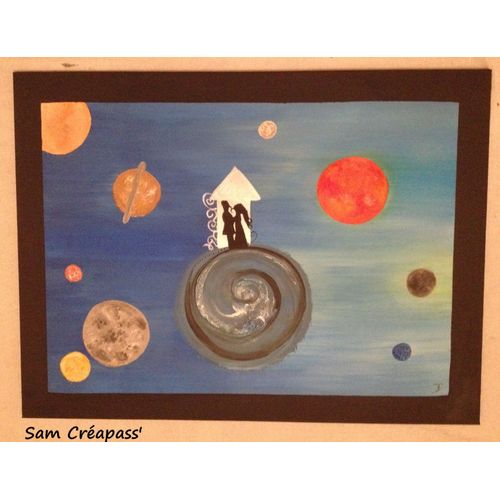 Peinture Sur Toile 60 X 80 Cm "Utopia"