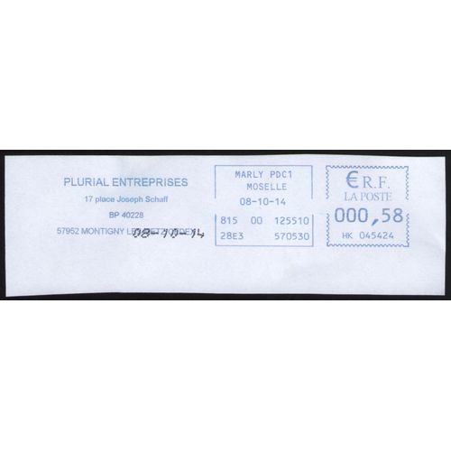 France Ema Empreinte Postmark Plurial Entreprises Logements 57952 Montigny Lès Metz