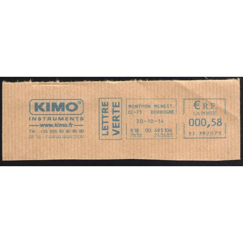France Ema Empreinte Postmark Kimo Instruments 24700 Montpon