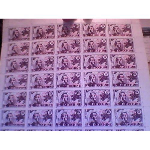 Planche De Timbres ( Indochine ) 