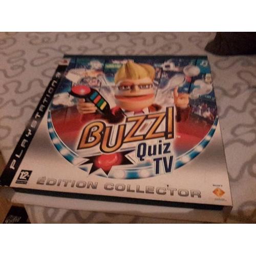 Buzz Quiz Tv Collector + 4 Buzzers Sans Fil Ps3