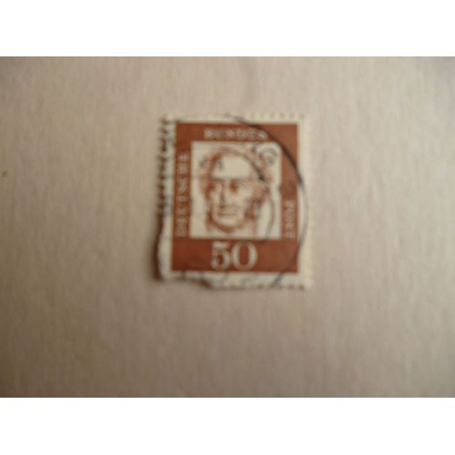 Timbre  "Deutsche Bundespost :Goethe".