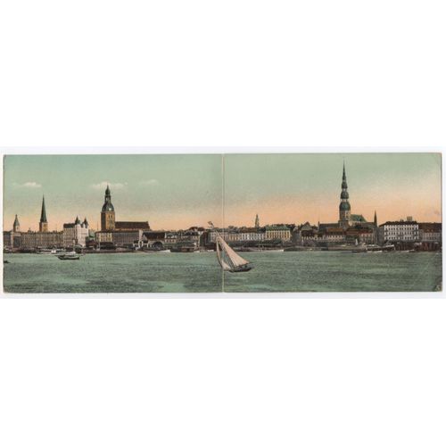 Carte Postale Panoramique De Riga 