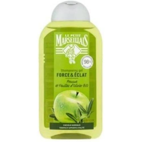 Shampooing Gel Force & Éclat Pomme & Feuilles D'olivier Bio Le Petit Marseillais 250ml 