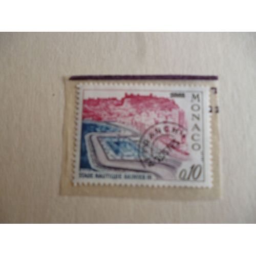 Timbre "Monaco 1962 :Stade Nautique Rainier3".