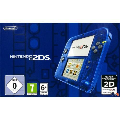 Console Nintendo 2ds Bleu Transparent