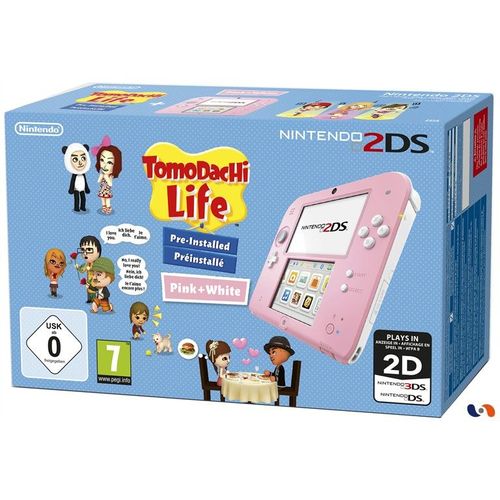 Nintendo 2ds Rose Et Blanc - Pack Tomodachi Life