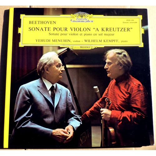 Deutsche Grammophon 2530 135 - Beethoven - Sonate Pour Violon Et Piano En Sol Majeur "A Kreutzer" 
