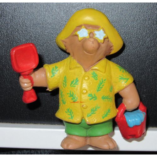 Figurine Paddington À La Plage Bullyland 1999 Peinte À La Main