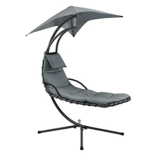 Bain De Soleil Suspendu Support Sur Pied 166 X 116 X 210 Cm Noir Gris Helloshop26 03_0006399