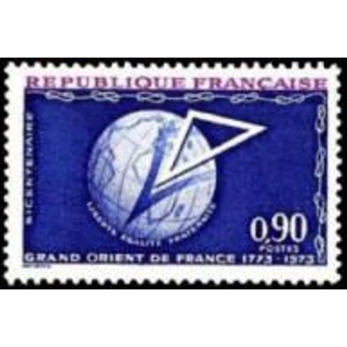 Bicentenaire Du Grand Orient De France Année 1973 N° 1756 Yvert Et Teliier Luxse