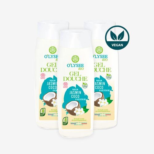 Pack De 3x250ml Gel Douche Bio Aloe Vera & Jasmin Coco O'lysee Op3gdbavjc 